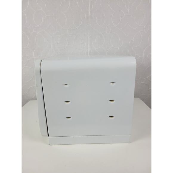 Vintage KCO Canada Bread Box White MCM Metal Retro Kitchen Storage Countertop - Picture 4 of 16